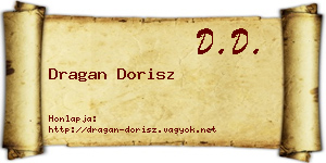 Dragan Dorisz névjegykártya